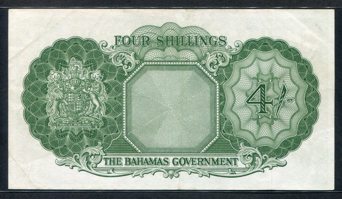 바하마 Bahamas 1953 4 Shillings P13b 미품