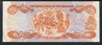 바하마 Bahamas 1974 ( 1984 ) 5 Dollars P45b 미품