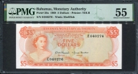 바하마 Bahamas 1968 Dollars P29a PMG 55 준미사용
