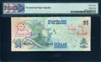 바하마 Bahamas 1992 Commemorative 1 Dollar P50 PMG 67 EPQ 완전미사용