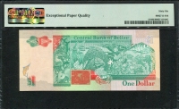 벨리즈 Belize 1990 1 Dollar P51 PMG 66 EPQ 완전미사용