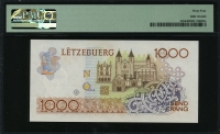 룩셈부르크 Luxembourg 1985 1000 Francs P59 PMG 64 미사용