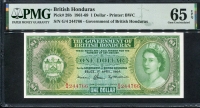 영국령 온두라스 British Honduras 1961-1969 1 Dollars P28b PMG 65 EPQ 완전미사용