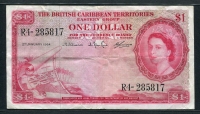 영국령 카리브해 지역 British Caribbean Territories 1964 1 Dollar 미품