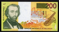벨기에 Belgium 1995 200 Francs P148 극미+준미사용