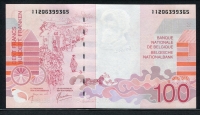 벨기에 Belgium 1995-2001 100 Francs P147 미사용