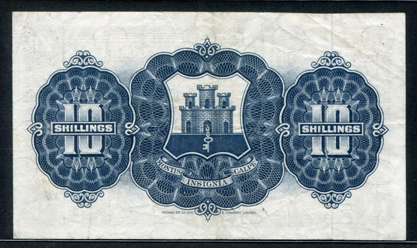 지브롤터 Gibraltar 1965 10 Shillings P17 미품
