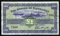 건지 Guernsey 1957-1962 ( 1958 ) 1 Pound P43b 미품