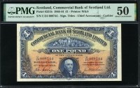 스코틀랜드 Scotland 1940 1 Pound S331b PMG 50 준미사용
