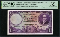 스코틀랜드 Scotland 1947-1953(1950) 1 Pound S332 PMG 55 준미사용