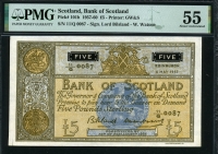 스코틀랜드 Scotland 1957-1960(1957) 5 Pounds P101b PMG 55 준미사용