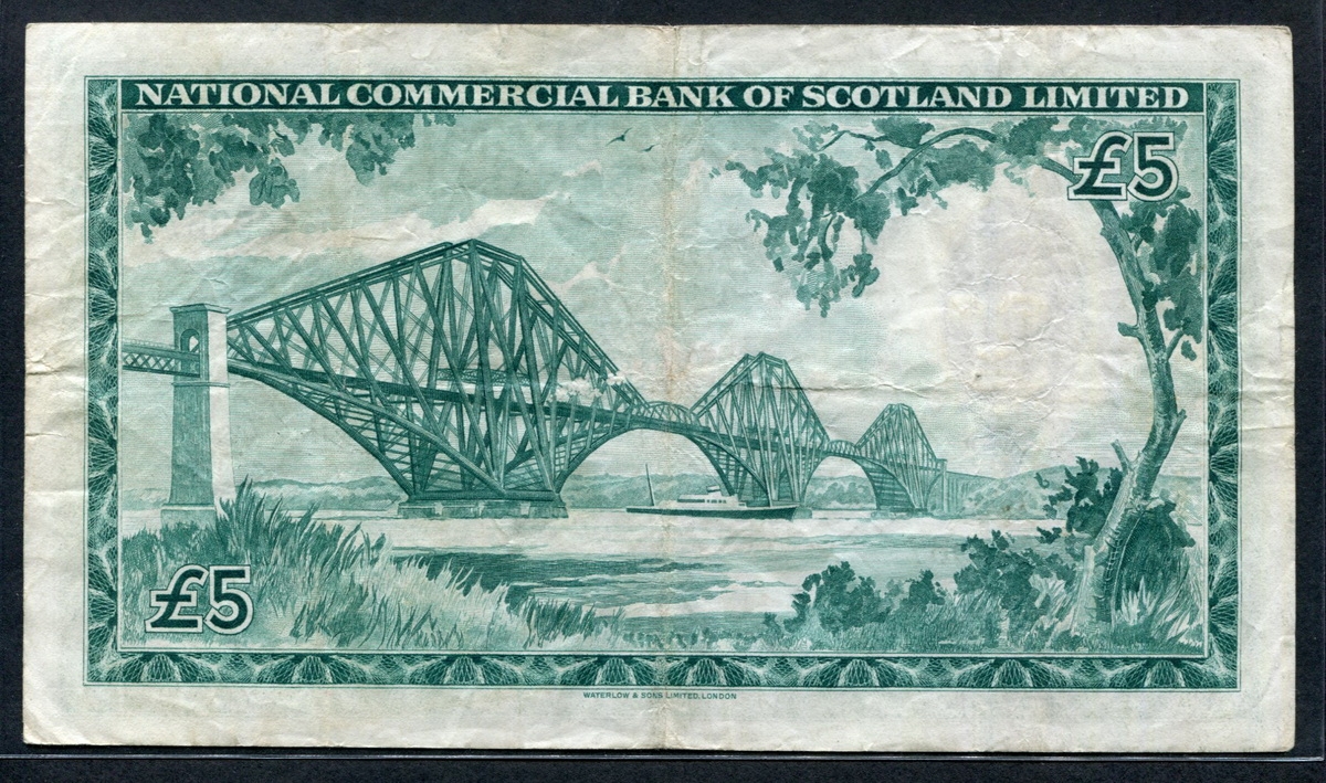 스코틀랜드 Scotland 1959 5 Pounds P266 미품