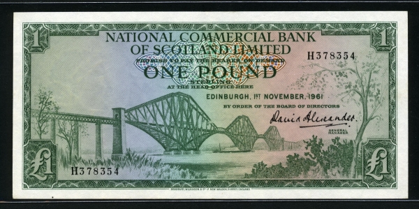 스코틀랜드 Scotland 1961-1966 ( 1961 ) 1 Pound P269 미사용