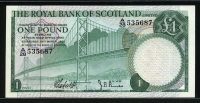 스코틀랜드 Scotland 1969 1 Pound P329 미사용