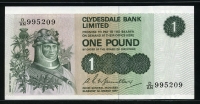 스코틀랜드 Scotland 1974-1981 ( 1977 ) 1 Pound P204c 미사용