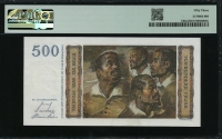 벨기에 Belgium 1952-1958 ( 1955 ) 500 Francs P130 PMG 53 준미사용