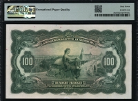 룩셈부르크 Luxembourg 1934 100 Francs P39a PMG 67 EPQ 완전미사용 최고등급