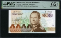 룩셈부르크 Luxembourg 1985 1000 Francs P59a PMG 65 EPQ 완전미사용