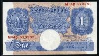영국 1940-1948 1 Pound P367a 미사용