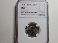 한국은행 1978년 50원 NGC MS 64 미사용