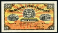 스코틀랜드 Scotland 1934-1959(1956) 1 Pound, P258c, 극미품~준미사용