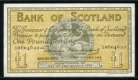 스코틀랜드 Scotland 1953 1 Pound P96c 극미품