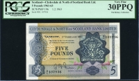 스코틀랜드 Scotland 1961-1963 5 Pounds P196 PCGS 30 PPQ 미품