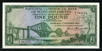 스코틀랜드 Scotland 1961-1966(1962), 1 Pound, P269, 준미사용