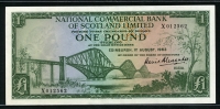 스코틀랜드 Scotland 1961-1966(1963) 1 Pound, P269, 준미사용