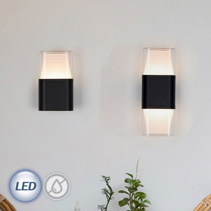 <B>[ IP65방수 I KS인증 ]* LED 바바라 에코 벽등<BR></B>블랙 ( 5W / 10W )