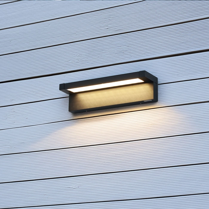 [ IP65방수 I KS인증 ]* LED 시에라 벽등 소 &middot; 대<BR></B>블랙 ( 3000K )