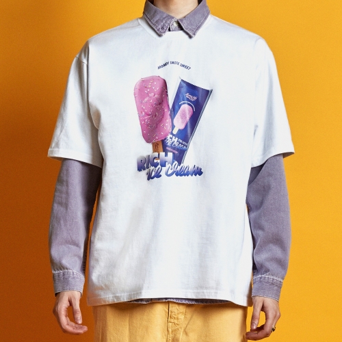 RICH ICE CREAM T-SHIRTS WHITE (15% SALE)