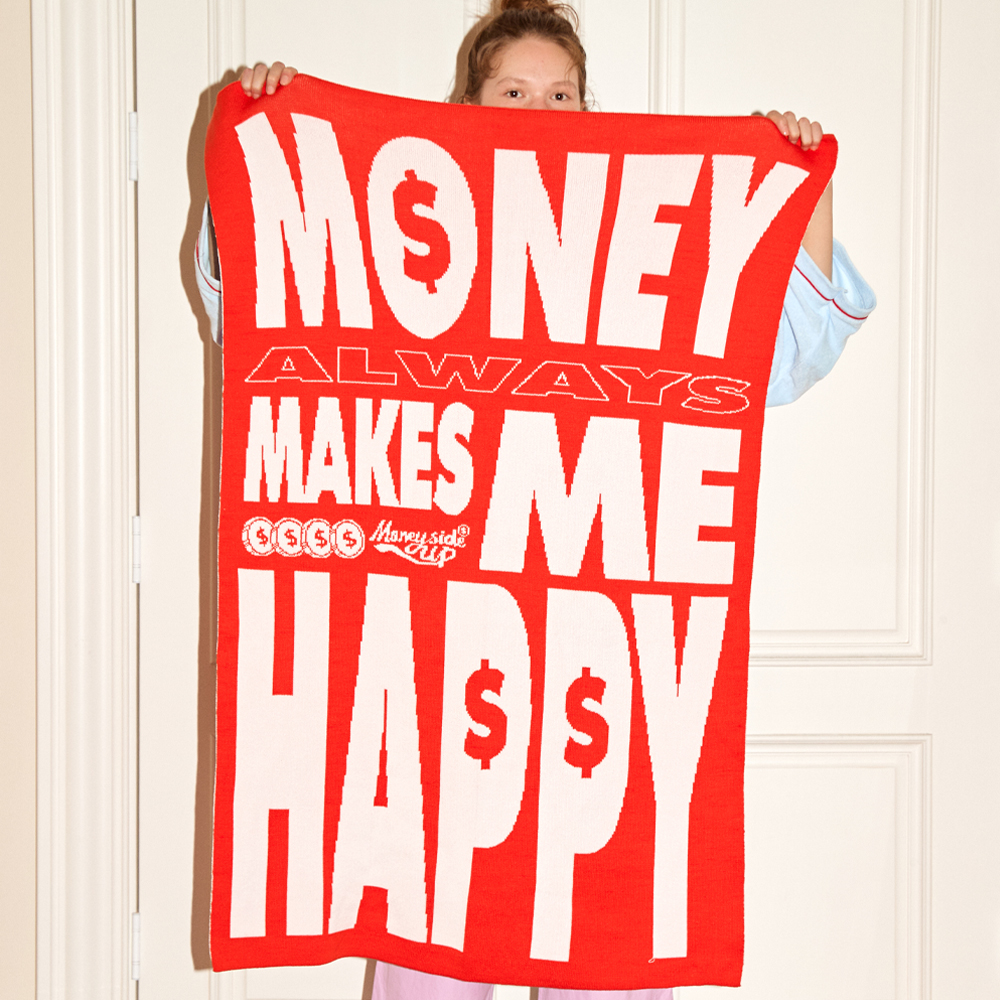 MONEY KNIT BLANKET