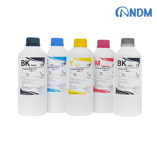 [NDM] NDM 4색 1리터 안료/염료, HP86XX, HP8100, HP76XX, HP7110, HP6600, HP6700, HP6100, LG3270 계열 호환, 리필잉크, 벌크잉크, 충전잉크