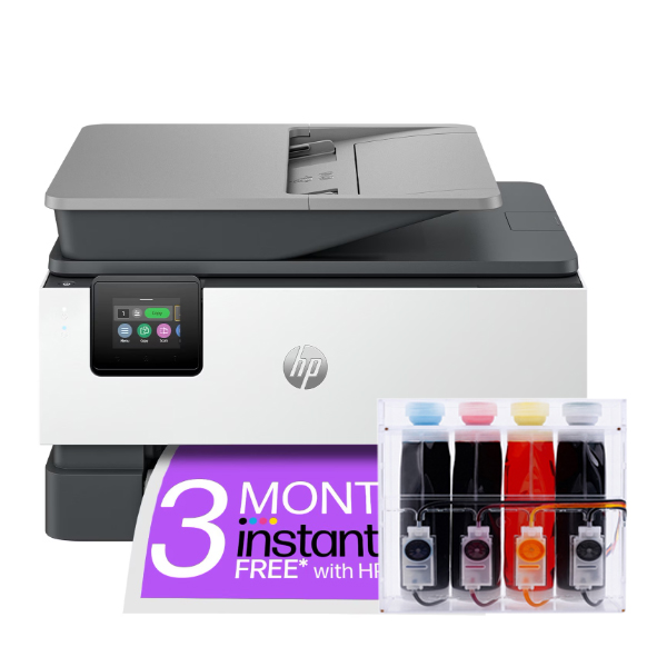 설치  HP 오피스젯 9120B복합기(번들없음) 무칩인증완료+아이팩H300 /500 공급기