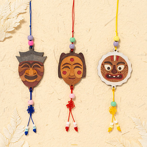 [10557]미니 전통탈 키링