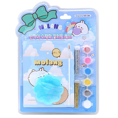 [10629]4000몰랑 반짝이수채화컬러링세트[D-5]