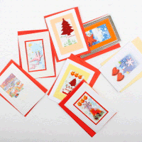 [10734]500메리크리스마스수제카드(10개묶음판매)