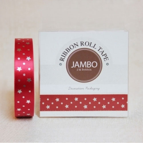 [10749]리본롤테이프1.5cm_별[계단위]