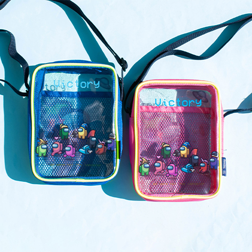 [11070]18000어몽어스투명형광사각크로스백[2B-1]