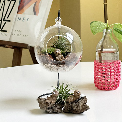 [11073]수달쉼터 행잉 비바리움만들기