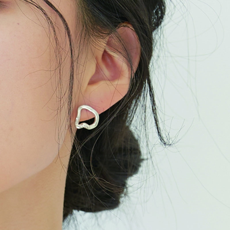 Connection Irregular Earring (Silver, Gold)