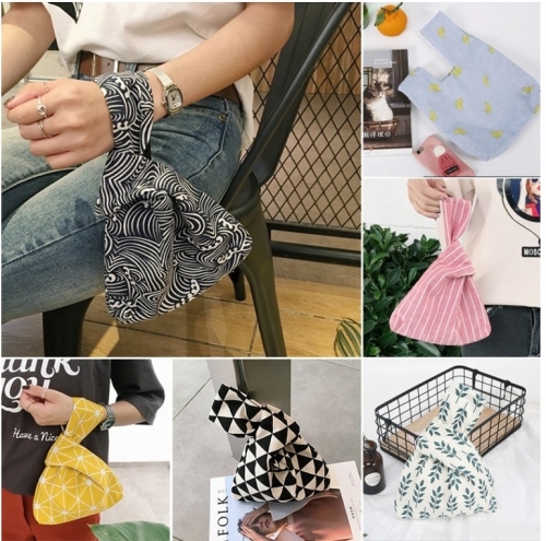 패턴무늬 손목가방 미니 에코백 / 돌답례품/선물포장