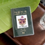 Clear passport case