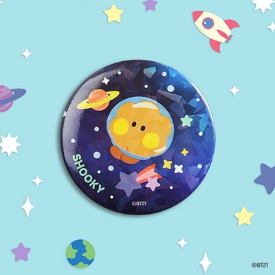 BT21 캔뱃지 [SPACE]- 슈키(SHOOKY)