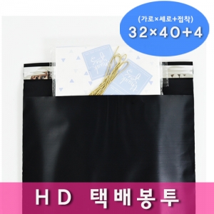 HD택배봉투 블랙 32x40+4 100매