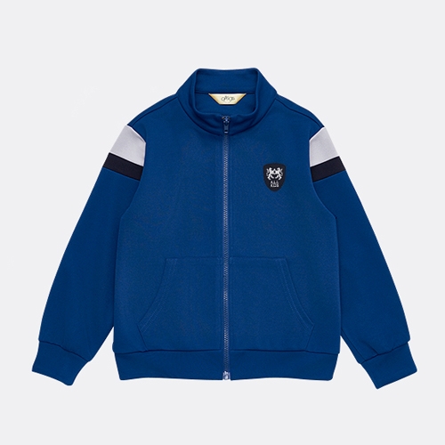 TS13425002 소매배색 짚업