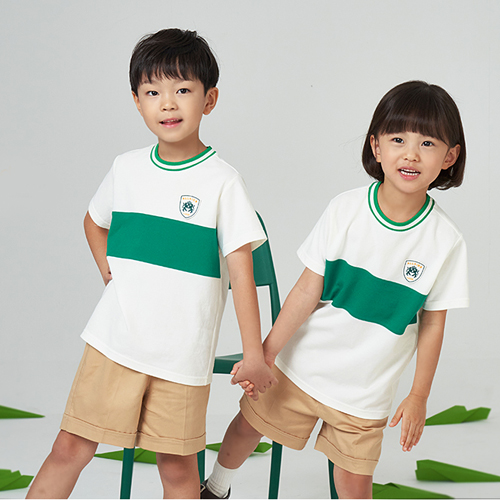 TS11219021-1 넓은초록 라운드티셔츠