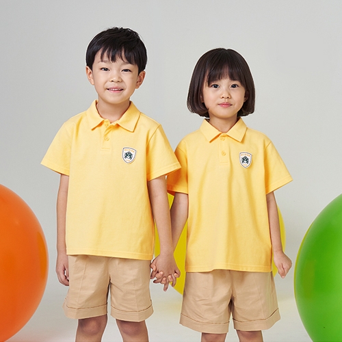 TS11225001-2 2버튼반팔-노랑티셔츠