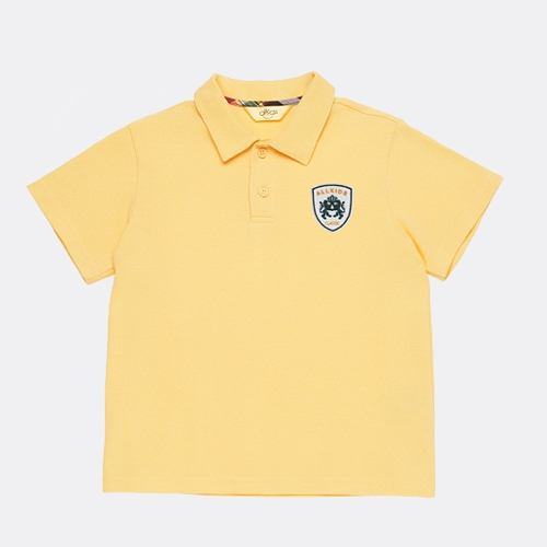 TS11225001-2 2버튼반팔-노랑티셔츠